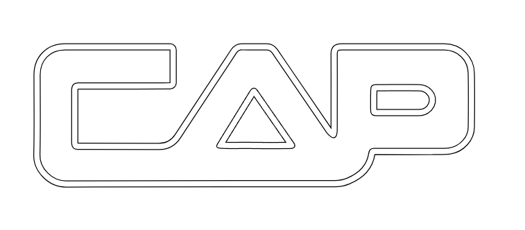 CAP logo vector artwork used for the practice laser cut